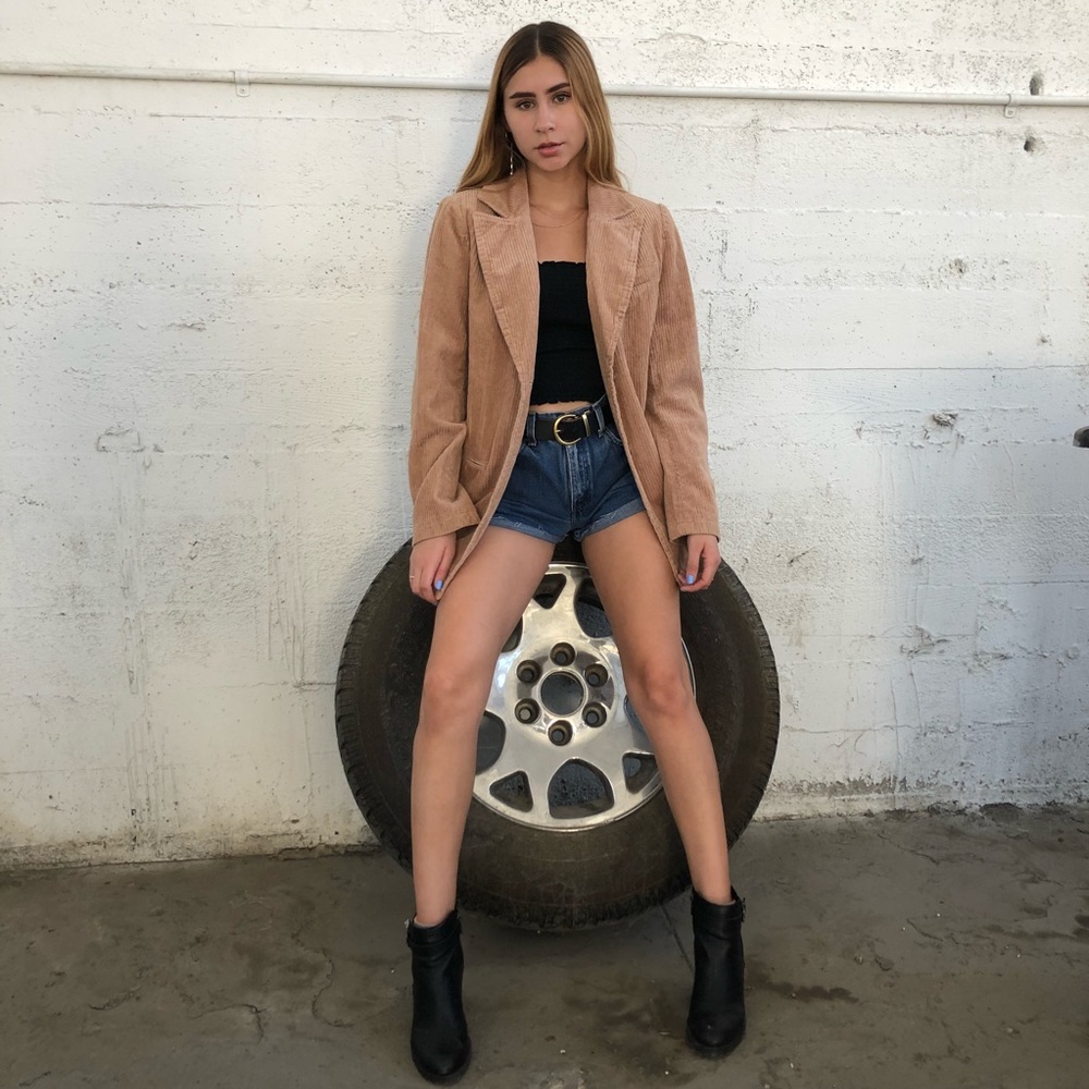 Toffee Corduroy Blazer